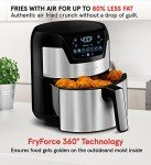 Gourmia 2-in-1 Digital Air Fryer & Waffle Maker