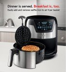 Gourmia 2-in-1 Digital Air Fryer & Waffle Maker