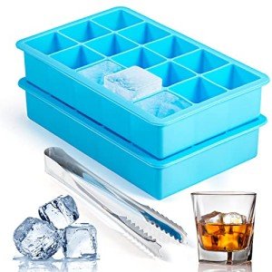 Silicone Ice Cube Trays - 2 Pack, BPA Free