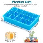 Silicone Ice Cube Trays - 2 Pack, BPA Free