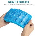 Silicone Ice Cube Trays - 2 Pack, BPA Free