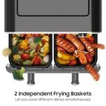 iceagle 11 Quart Dual Air Fryer - 6-in-1 Cooking