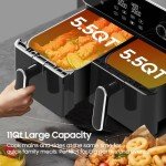 Iceagle 11 Qt Dual Air Fryer with Touchscreen