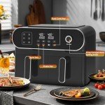 iceagle 11 Quart Dual Air Fryer - 6-in-1 Cooking
