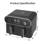 iceagle 11 Quart Dual Air Fryer - 6-in-1 Cooking