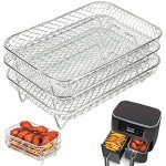 Stackable Stainless Steel Air Fryer Rack Set