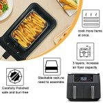 Stackable Stainless Steel Air Fryer Rack Set