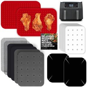 Ninja Dual Air Fryer Accessory Set with Cookbook