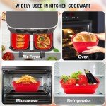 Wellavich Collapsible Silicone Liners for Air Fryers