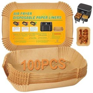BYKITCHEN Disposable Air Fryer Paper Liners - 100 Pack