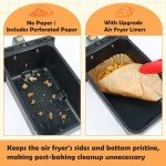 BYKITCHEN Disposable Air Fryer Paper Liners - 100 Pack