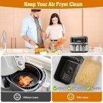 Air Fryer Paper Liners for Ninja Dual Basket