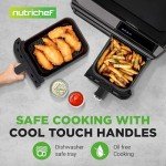 NutriChef 8.8 QT Double Basket Air Fryer