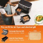 Vailnd Disposable Air Fryer Paper Liners - 200 Sheets