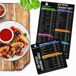 Air Fryer Cheat Sheet Magnet Set for Cooking