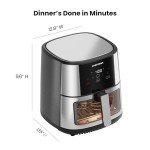 CHEFMAN 8 Qt Easy-View Air Fryer with Digital Control
