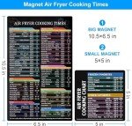 Air Fryer Cooking Times Magnet Cheat Sheet Set