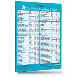 Ninja Air Fryer Cooking Times Magnet Chart