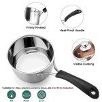 TeamFar Stainless Steel Saucepan Set - 1qt & 2qt