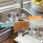 TeamFar Stainless Steel Saucepan Set - 1qt & 2qt