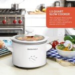 Elite Gourmet Electric Slow Cooker with Adjustable Temp
