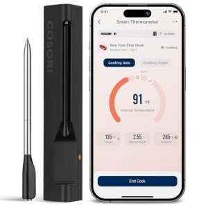 COSORI Bluetooth Meat Thermometer for Air Fryers