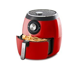 Dash Deluxe 6-Quart Electric Air Fryer - Red