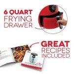 Dash Deluxe 6-Quart Electric Air Fryer - Red