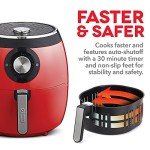 Dash Deluxe 6-Quart Electric Air Fryer - Red