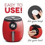 Dash Deluxe 6-Quart Electric Air Fryer - Red