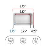 Fat Daddio's Aluminum Loaf Pan, 6.375 x 3.75 Inch