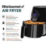Elite Gourmet 5.3Qt Digital Air Fryer - Black