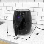 Elite Gourmet 5.3Qt Digital Air Fryer - Black
