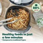 BELLA 3 Qt Manual Air Fryer Oven, 5-in-1