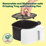 BELLA 3 Qt Manual Air Fryer Oven, 5-in-1