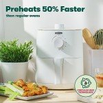 BELLA 3 Qt Manual Air Fryer Oven, 5-in-1