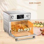 R.W.FLAME 26.4QT Stainless Steel Air Fryer Oven