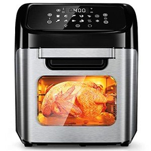 12L Air Fryer Oven with Rotisserie & 10 Cooking Functions