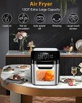 12L Air Fryer Oven with Rotisserie & 10 Cooking Functions