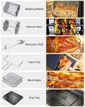 12L Air Fryer Oven with Rotisserie & 10 Cooking Functions