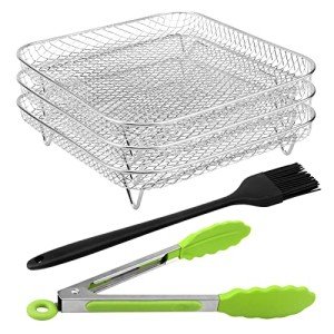 Stainless Steel 8" Air Fryer Rack with Clips