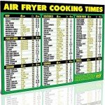 Keto Air Fryer Cooking Times Magnetic Cheat Sheet