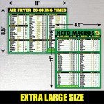 Keto Air Fryer Cooking Times Magnetic Cheat Sheet