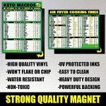 Keto Air Fryer Cooking Times Magnetic Cheat Sheet