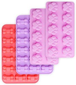 Paw and Bone Silicone Molds for Treats