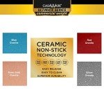 CasaWare 7-Inch Square Ceramic Non-Stick Pan