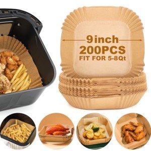 Disposable Air Fryer Paper Liners - 200 Pack