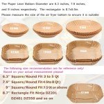 Disposable Square Air Fryer Liners - 125 PCS