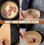 Disposable Square Air Fryer Liners - 125 PCS