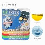 Air Fryer Cheat Sheet Magnet Guide with Recipes